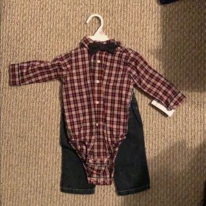 Pants, suit set w/bow tie